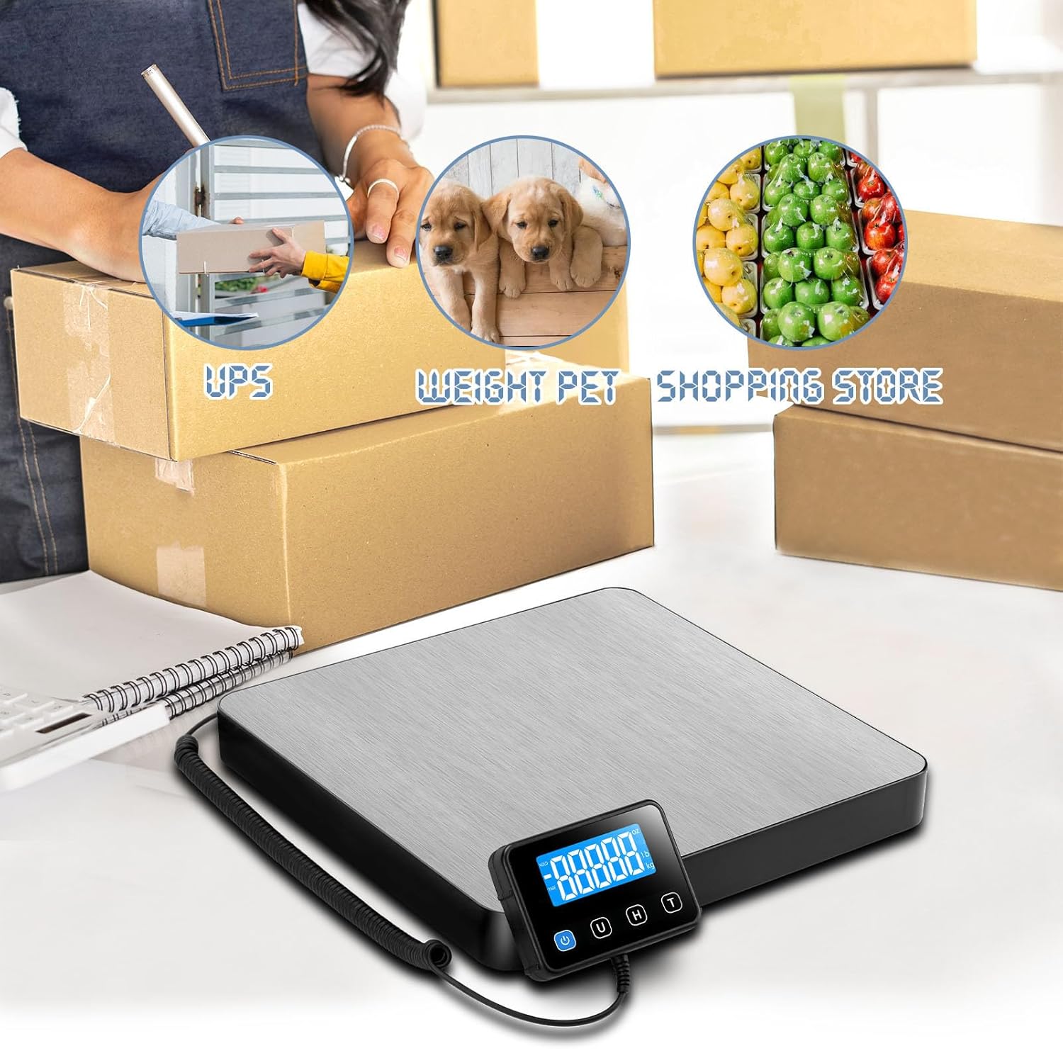 Thumbnail 5 de Drcowu Balance postale digitale 200 kg 📦