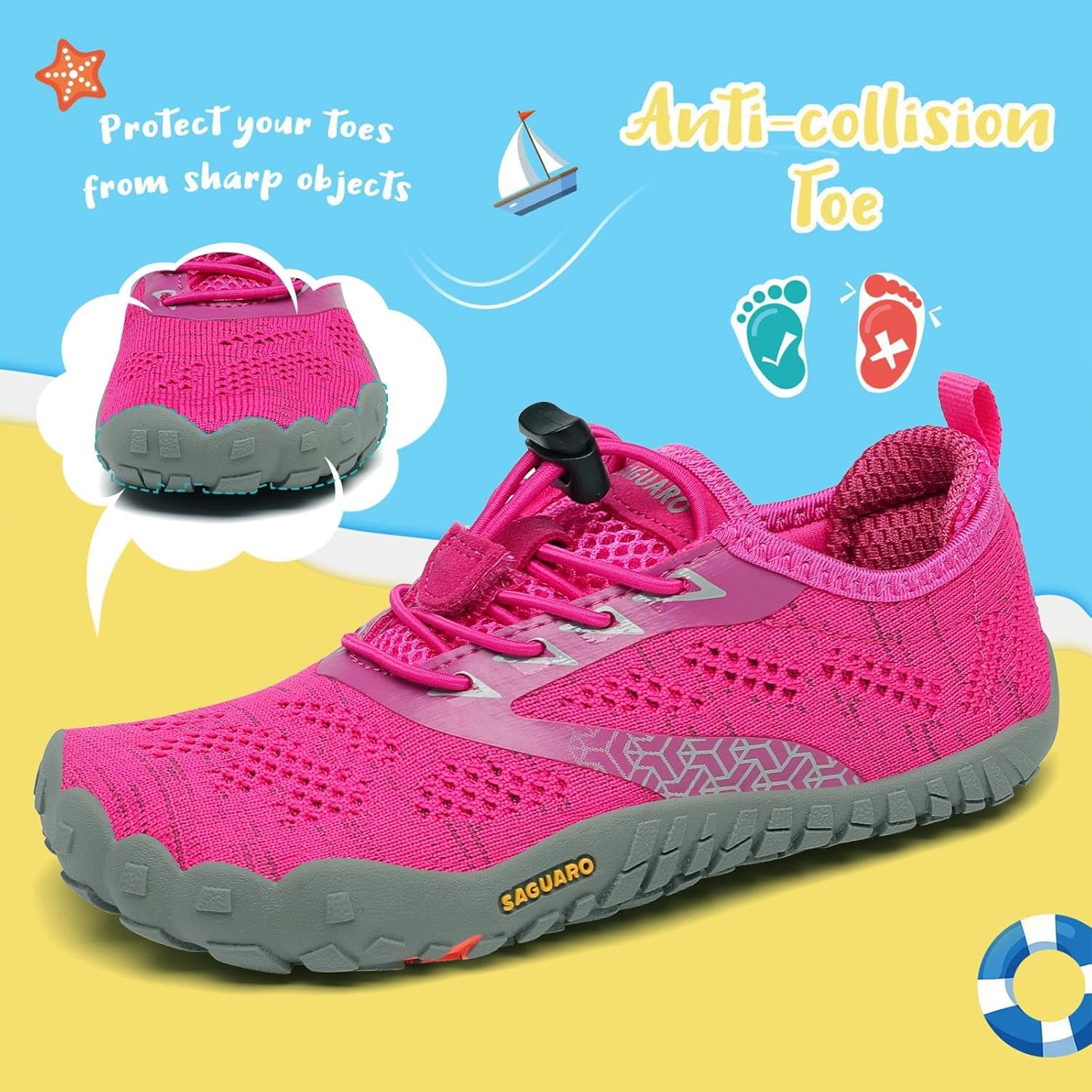 Thumbnail 3 de Saguaro Trailschuhe für Kinder – atmungsaktiv, rutschfest und barfuß-ähnlich