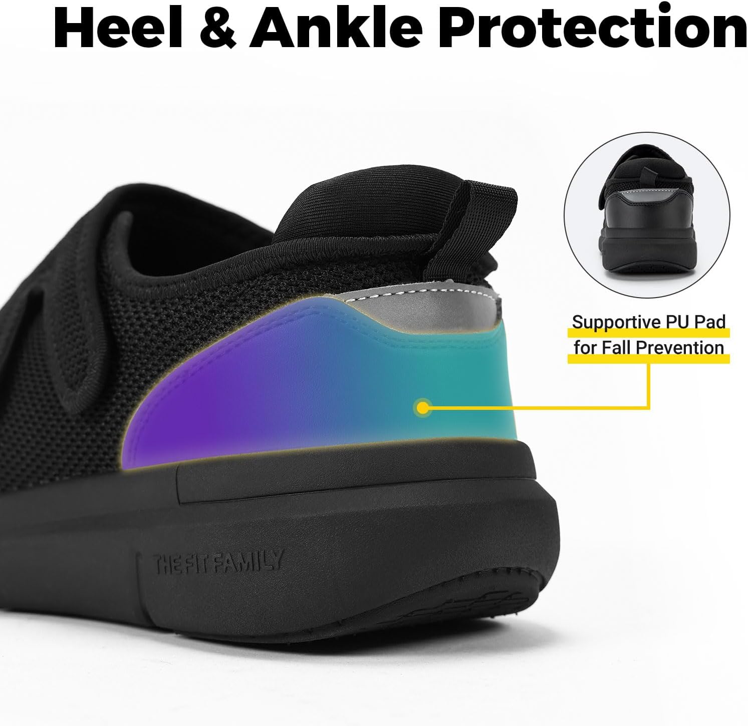 Thumbnail 4 de FitVille Scarpe Diabetici Uomo Extra Larghe: Comfortevoli, Ergonomiche e Regolabili