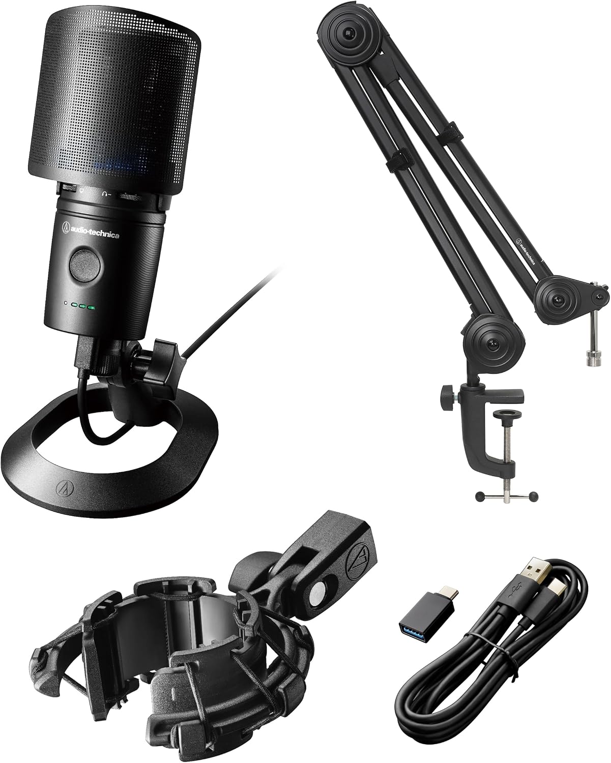 Detalle de オーディオテクニカ AT2020USB-XP USBコンデンサーマイク AT8455・AT8700J付き