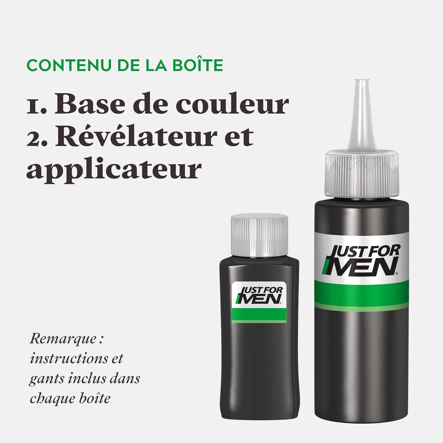 Detalle de Just For Men Teinture Cheveux Homme – Coloration Semi-Permanente Sans Ammoniaque, Kératine et Vitamine E, Chestnut Clair H25