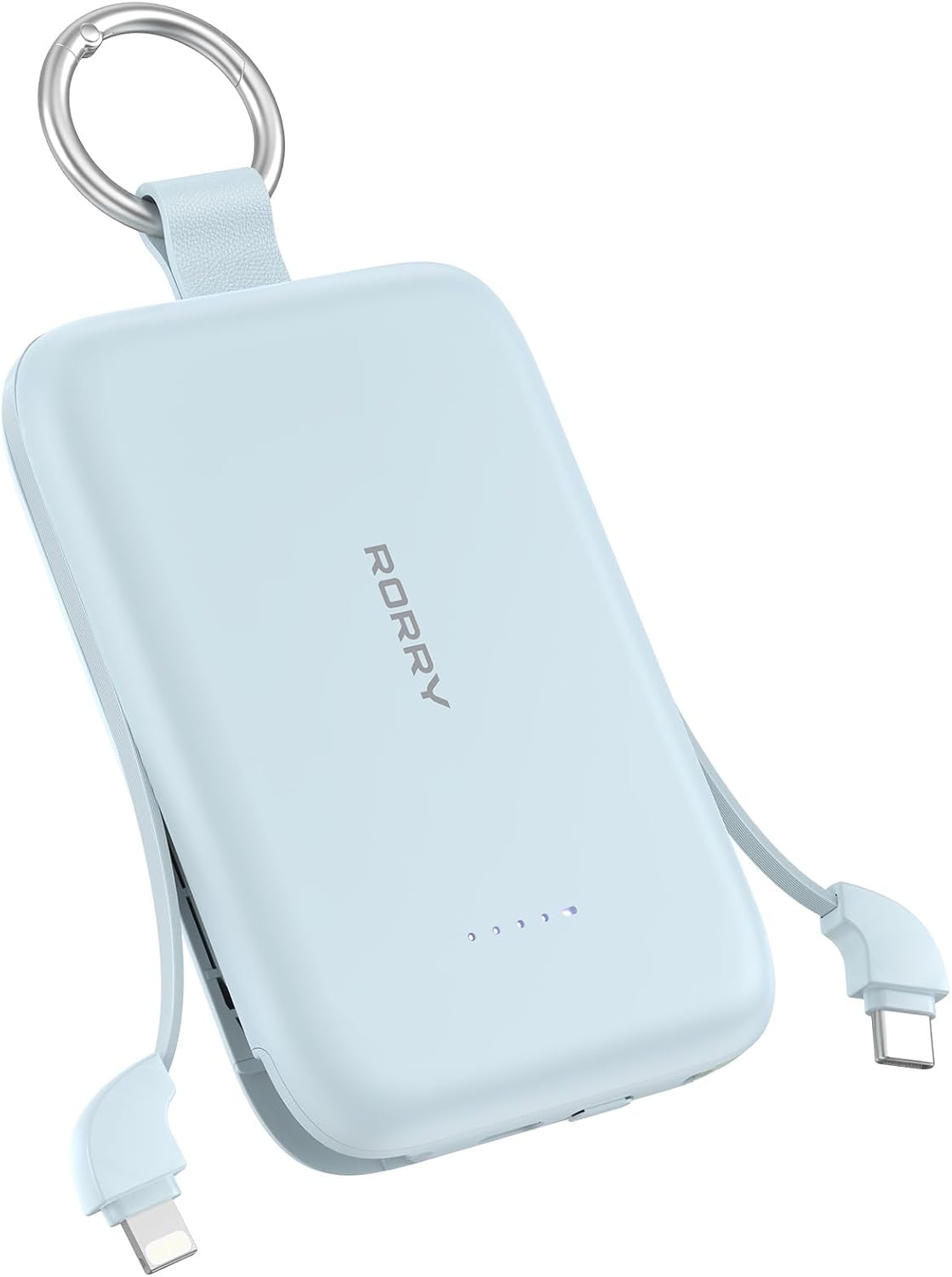 RORRY T1-10000 CharmGo 30W PD 10,000mAh Portable Charger with Built-In Cables