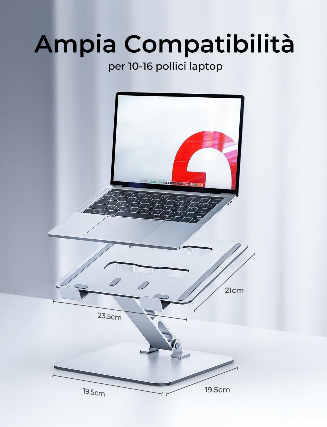 Detalle 2 de CIRYCASE Supporto PC Portatile 4,5-25 cm