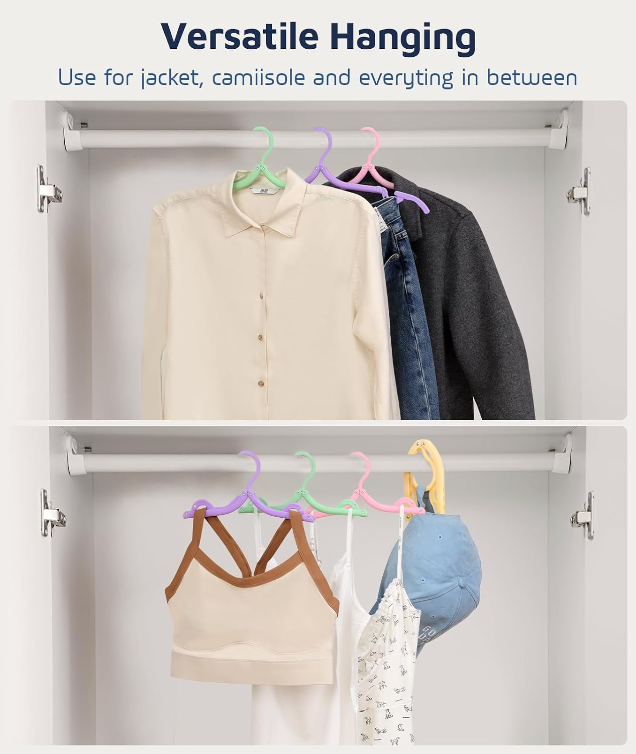Detalle 2 de Foldable Travel Hangers, 3.5 x 5.1 Inches
