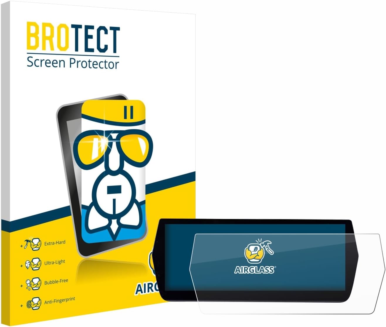 Detalle de brotect Pellicola Protettiva Vetro per MG ZS Hybrid Plus – AirGlass 9H, trasparente