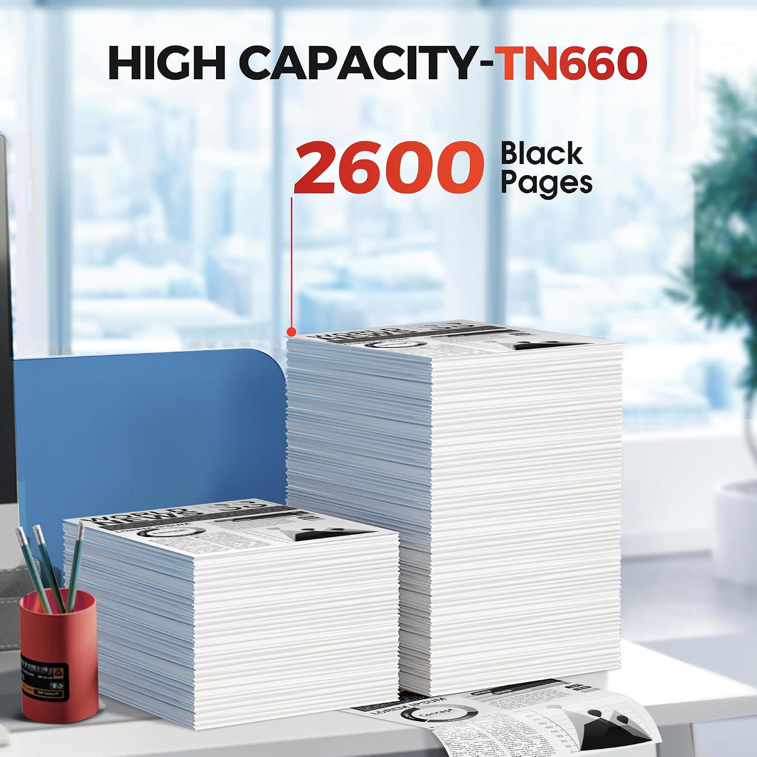 Detalle de TN660 TN-660 Toner Cartridge — 2-Pack for Brother HL and MFC/DCP Series