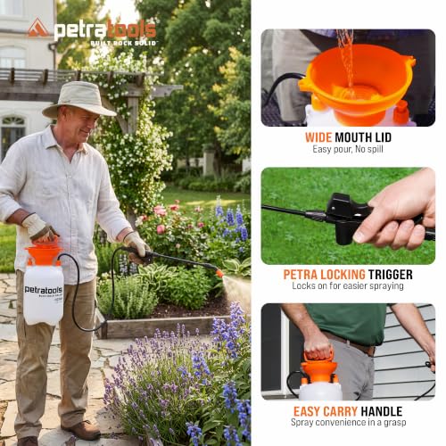 Thumbnail 4 de PetraTools HD101 Garden Sprayer: 1 Gallon with 52-inch Hose and 2 Nozzles