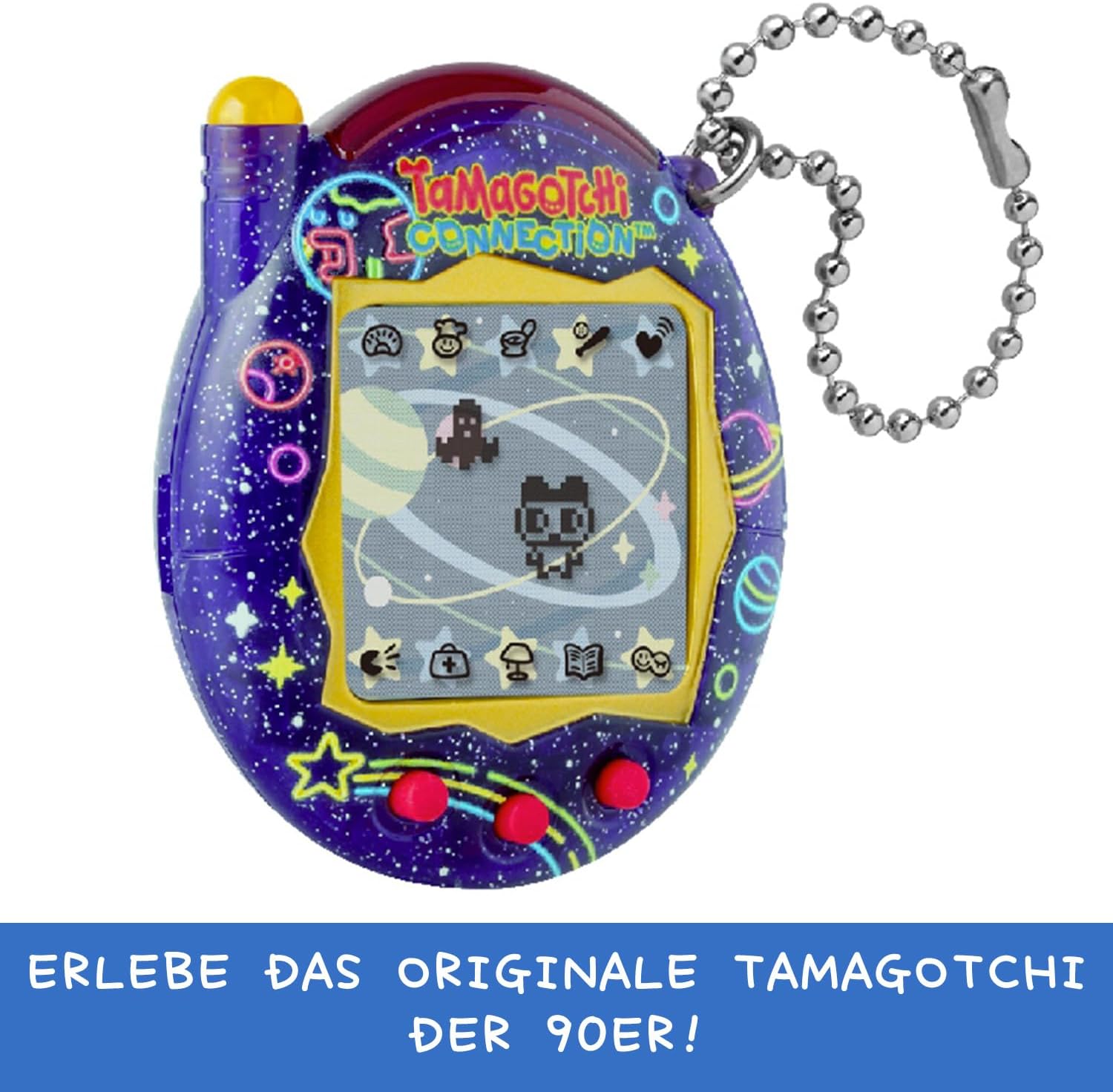 Detalle de Bandai Tamagotchi Connection 44028 – virtuellt husdjur med infraröd anslutning och minispel