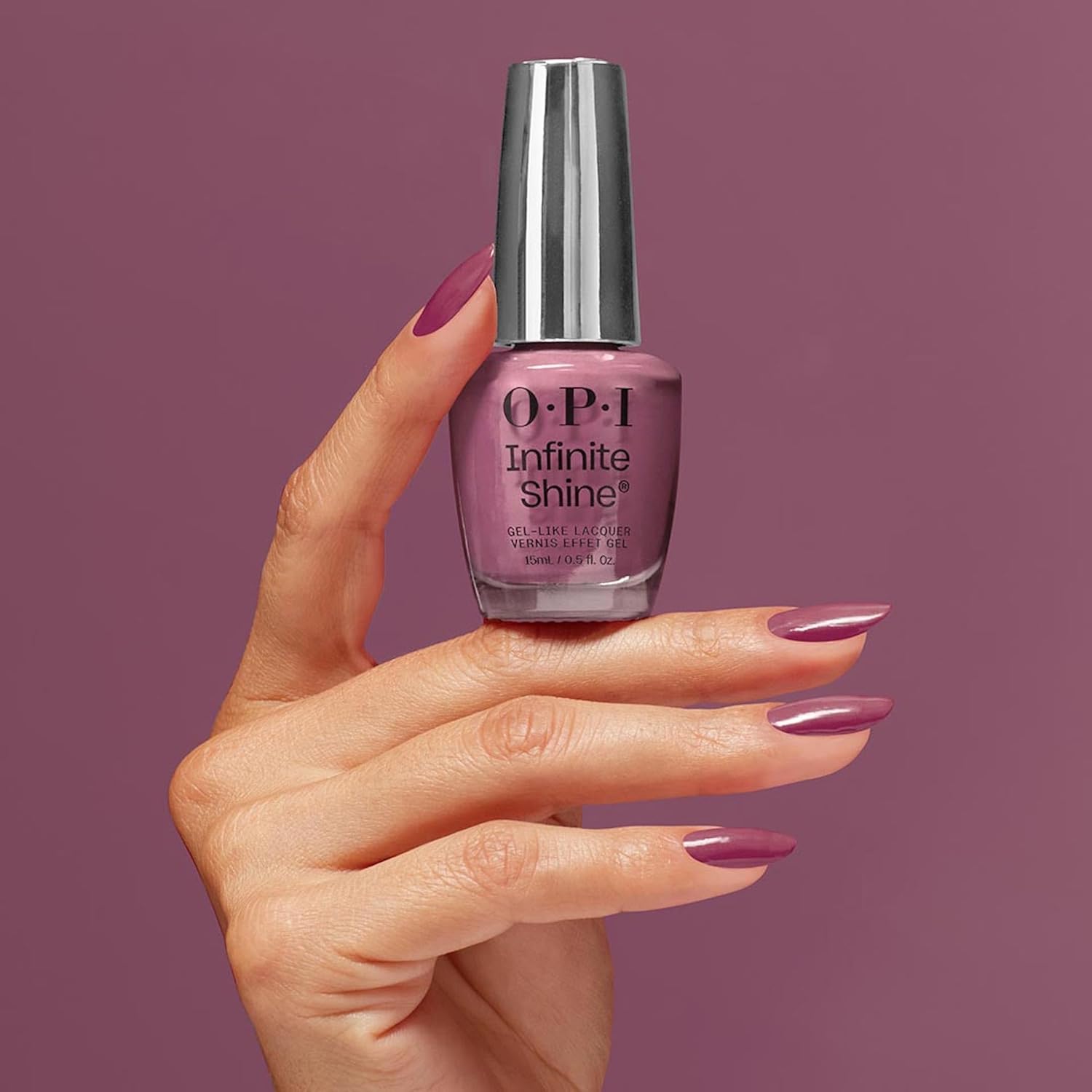 Detalle 2 de OPI Infinite Shine - Smalto viola 15ml: lunga durata senza lampada UV