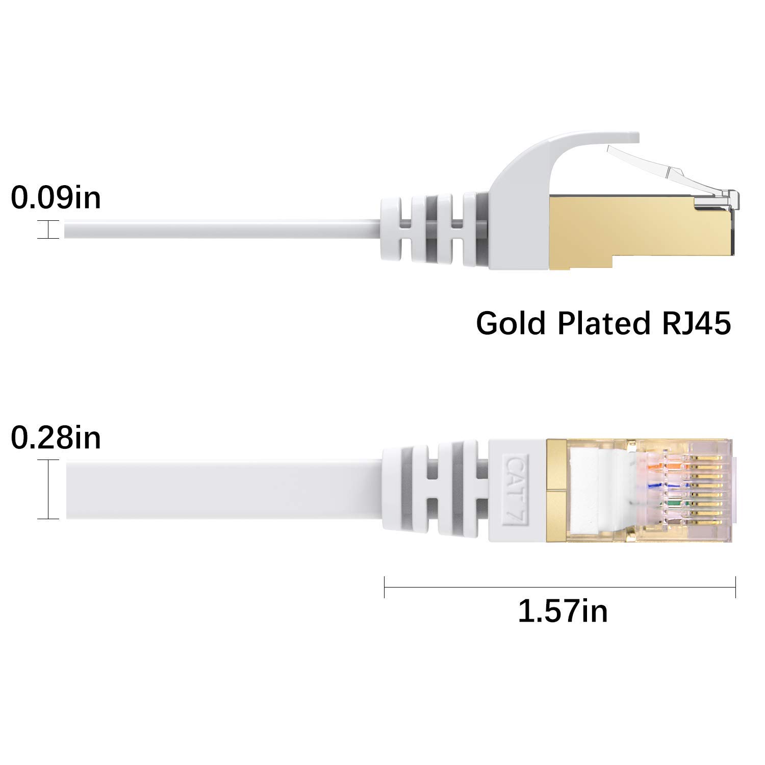 Thumbnail 4 de BUSOHE Cat 8 Ethernet Cable, 75 ft