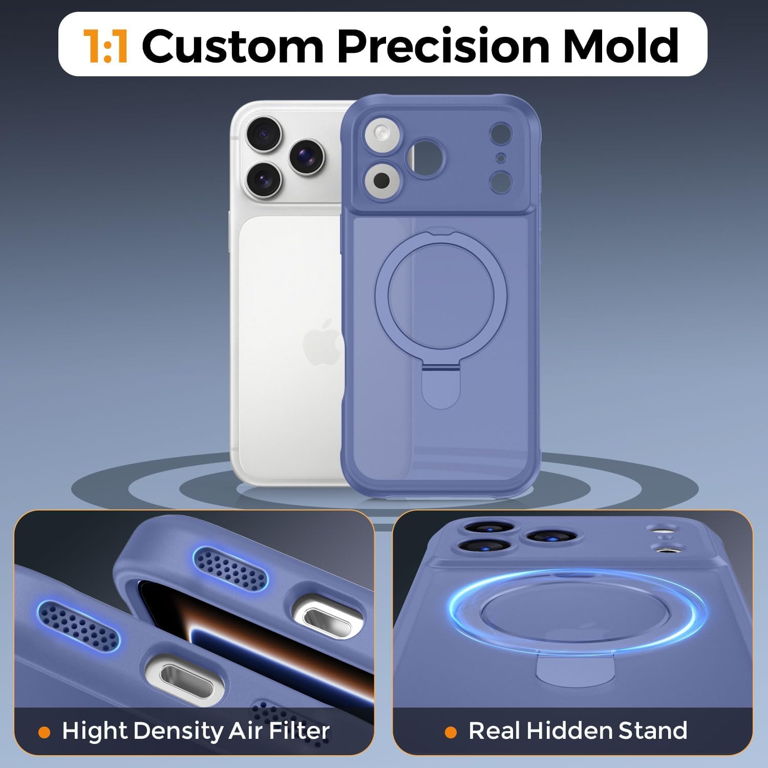 Thumbnail 6 de MOCCA Design for iPhone 17 Pro Max Case with MagSafe and Invisible Magnetic Ring Stand