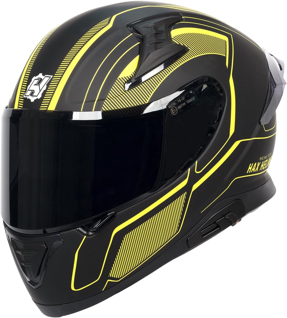 Detalle de HAX Full-Face Motorcycle Helmet, Size L