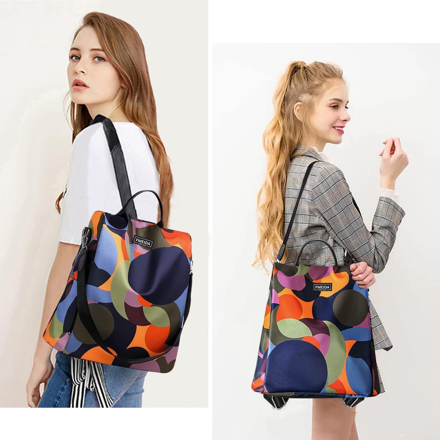 Thumbnail 6 de Fmeida women’s anti-theft travel backpack rucksack 3-in-1 shoulder bag