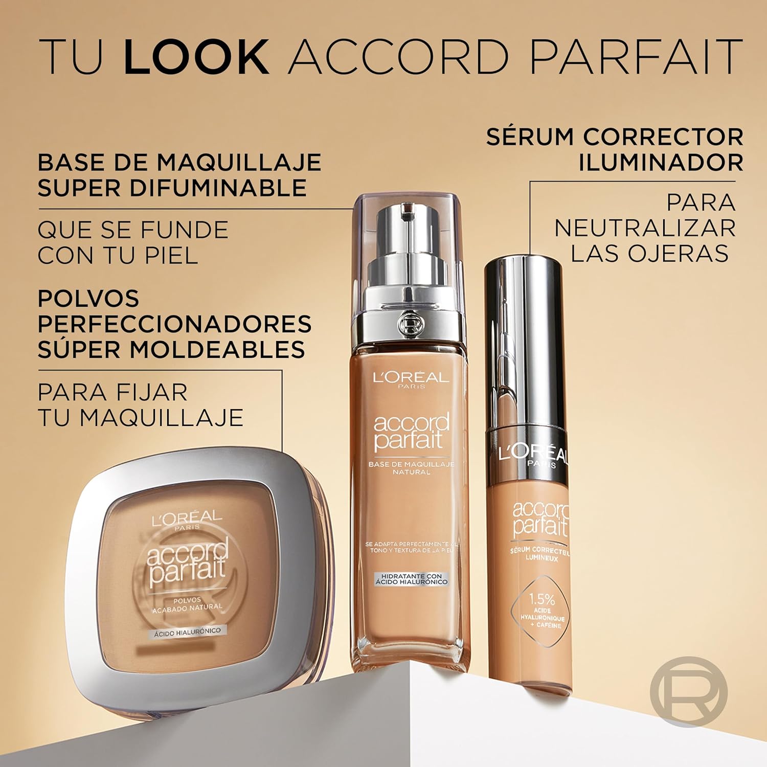 Thumbnail 9 de L'Oréal Paris Accord Parfait FDT 5.N 👩‍🎨 Maquillaje Compacto