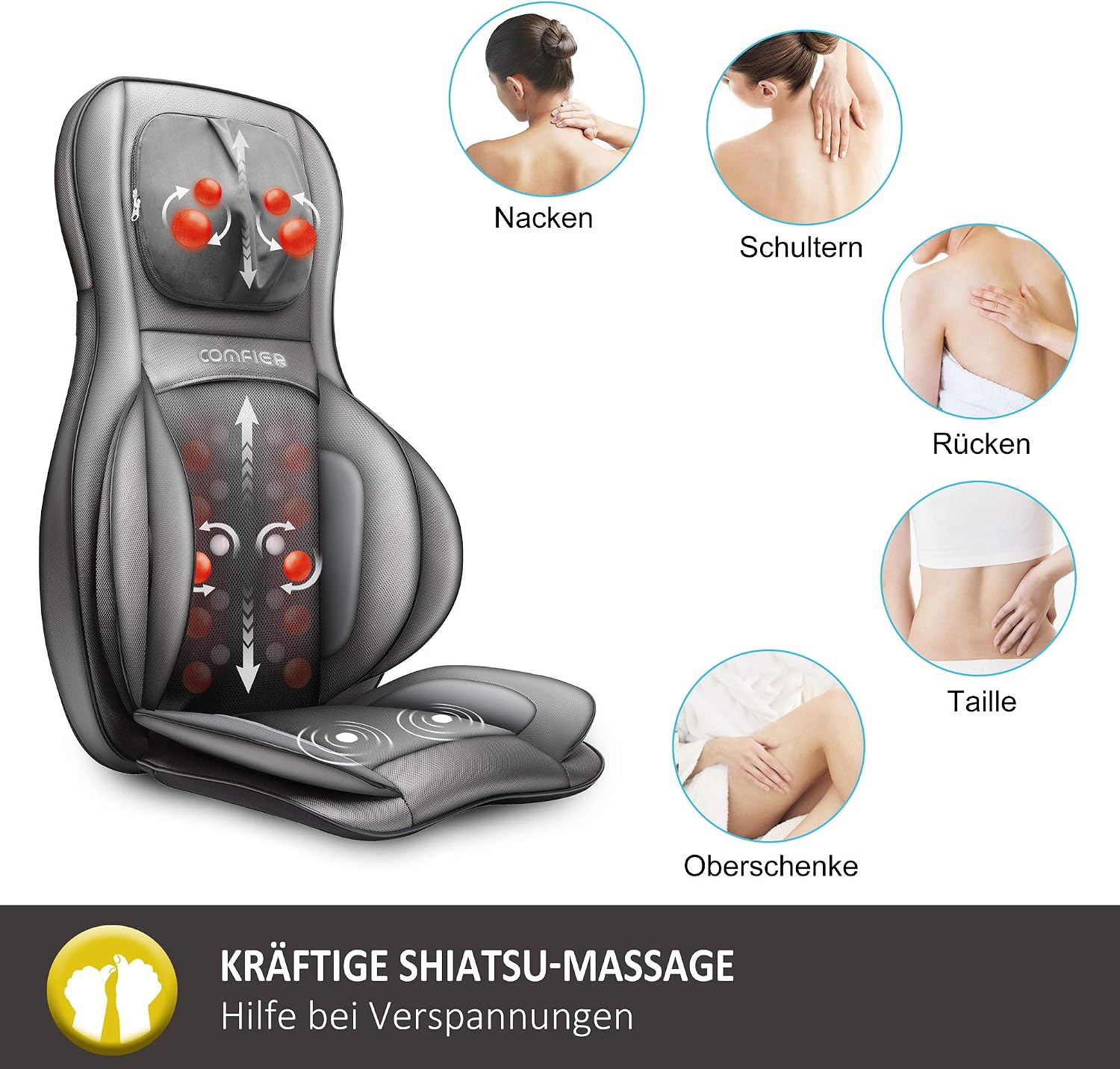 Thumbnail 1 de Shiatsu Massagesitzauflage für Rücken, 15 Min