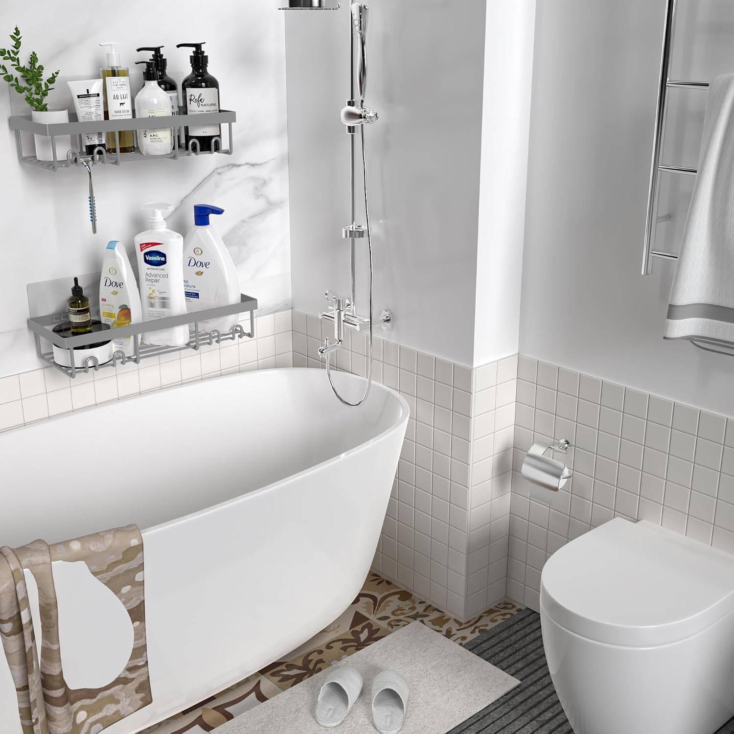 Detalle 1 de Moforoco Shower Caddy Stainless Steel