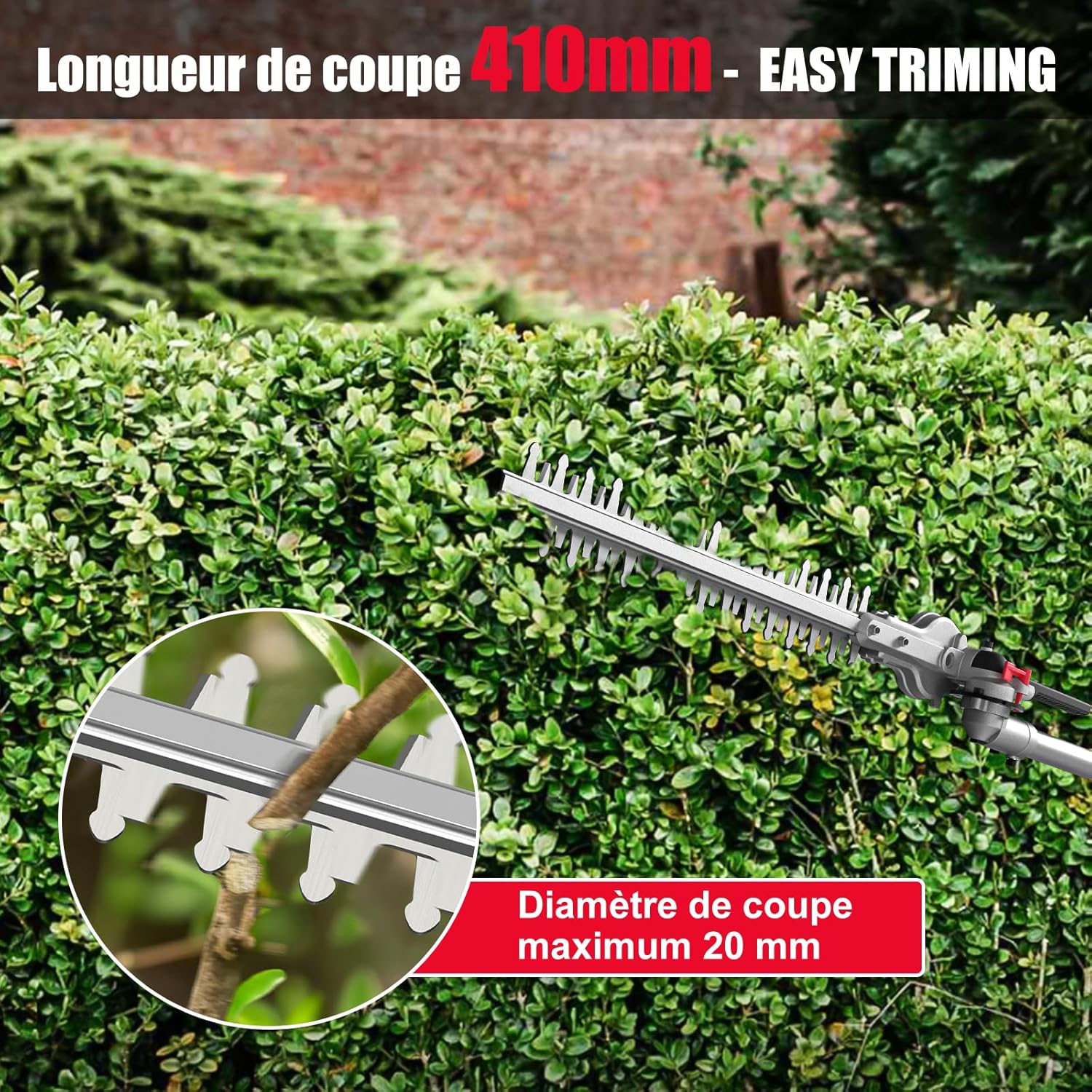 Thumbnail 4 de HYCHIKA Taille-haie télescopique 900W ✂