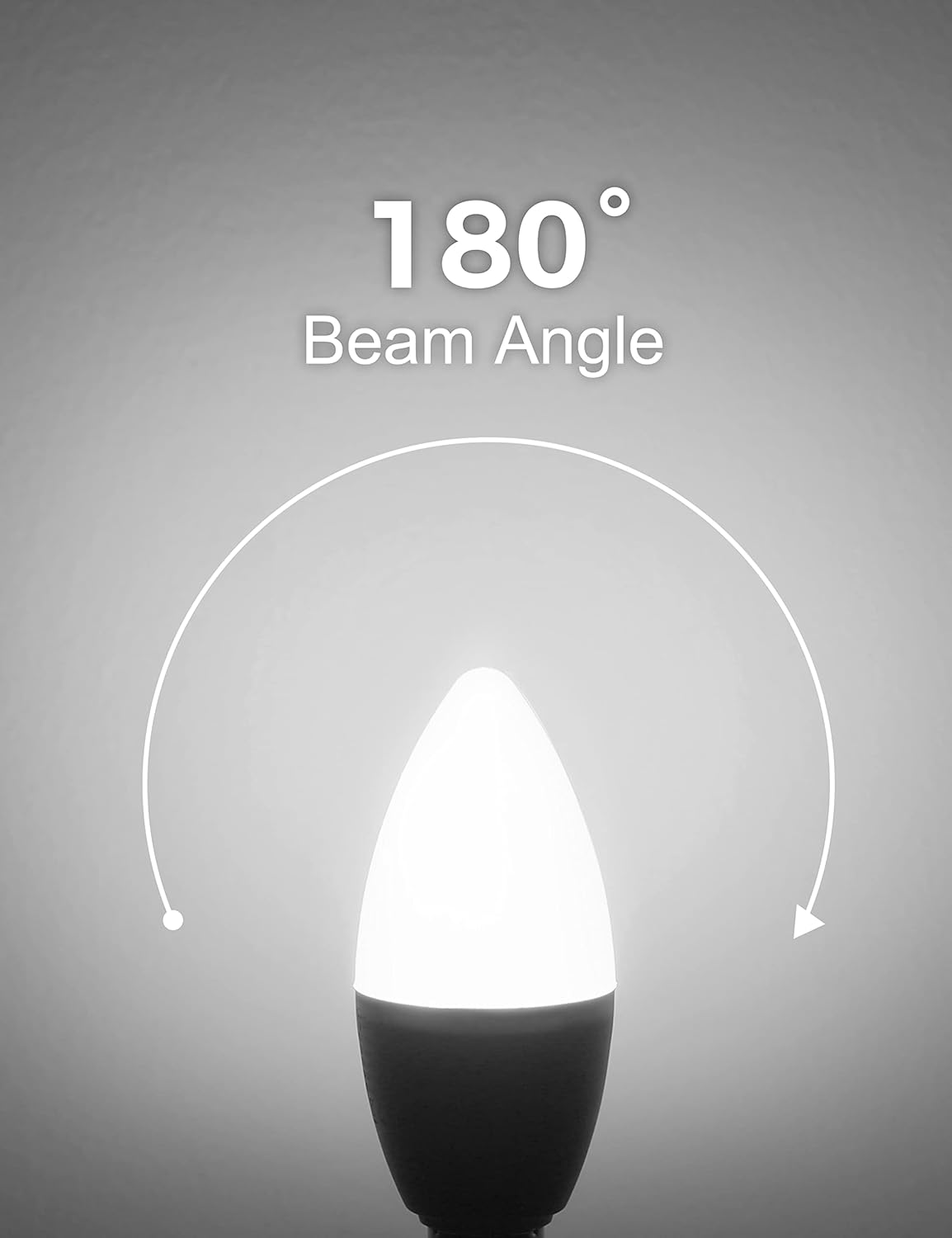 Thumbnail 4 de Fulighture E14 LED Kerzenform 4 W (nicht dimmbar) – 6er-Set, 300 Lumen, 6.000 K kaltweiß
