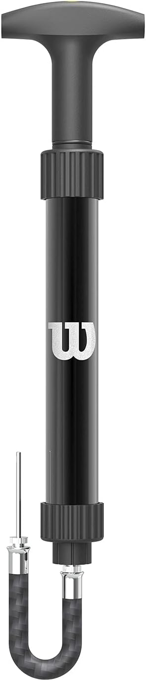Detalle 1 de Wilson NBA Authentic Aluminum Pump – Pompa per palloni da basket in alluminio, nero