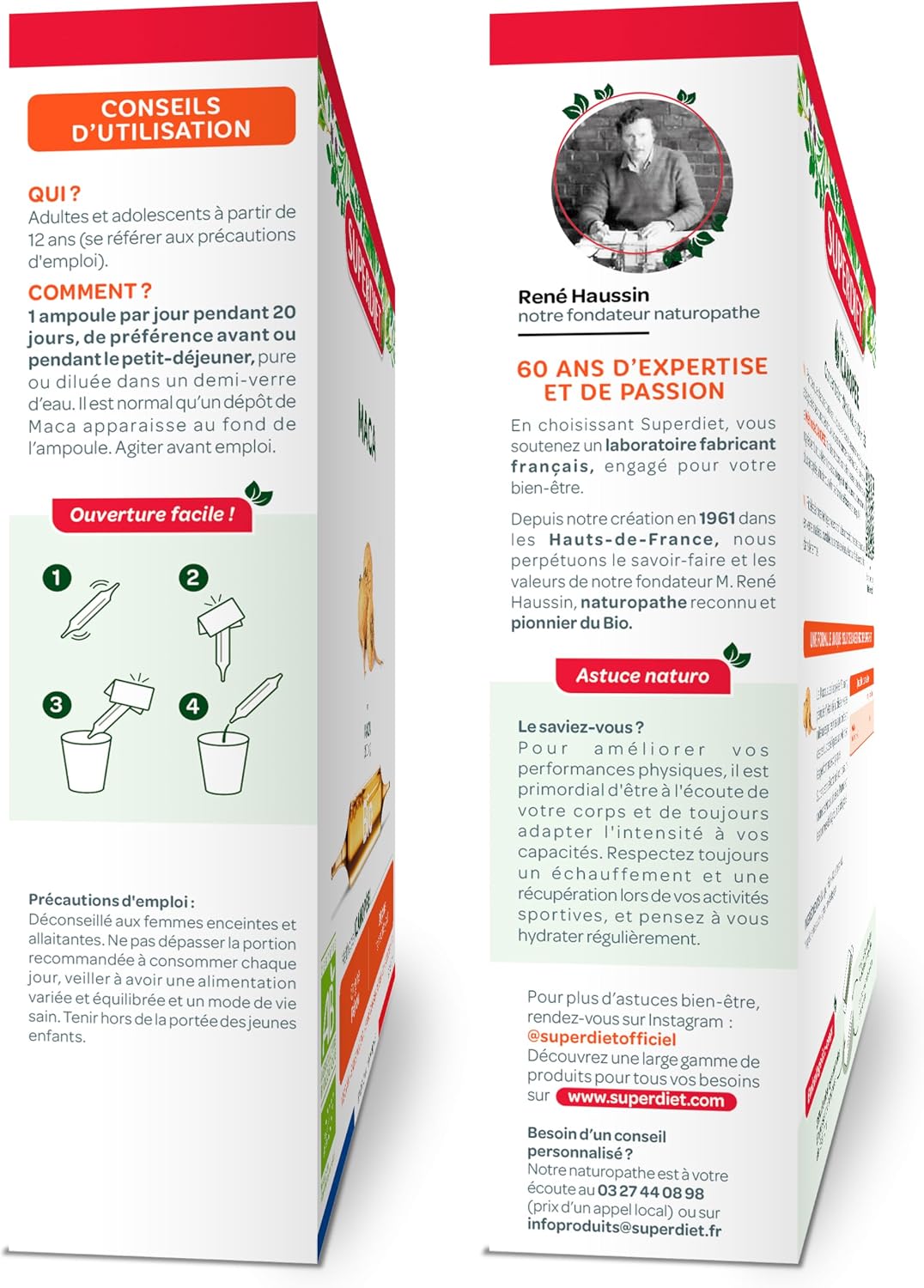 Thumbnail 1 de SUPERDIET Maca BIO 20 ampoules 10ml