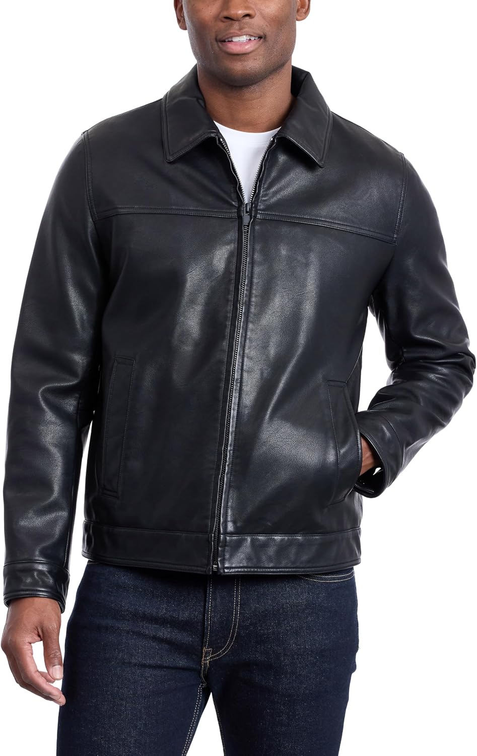 Detalle de Tommy Hilfiger Faux Leather Jacket for Men