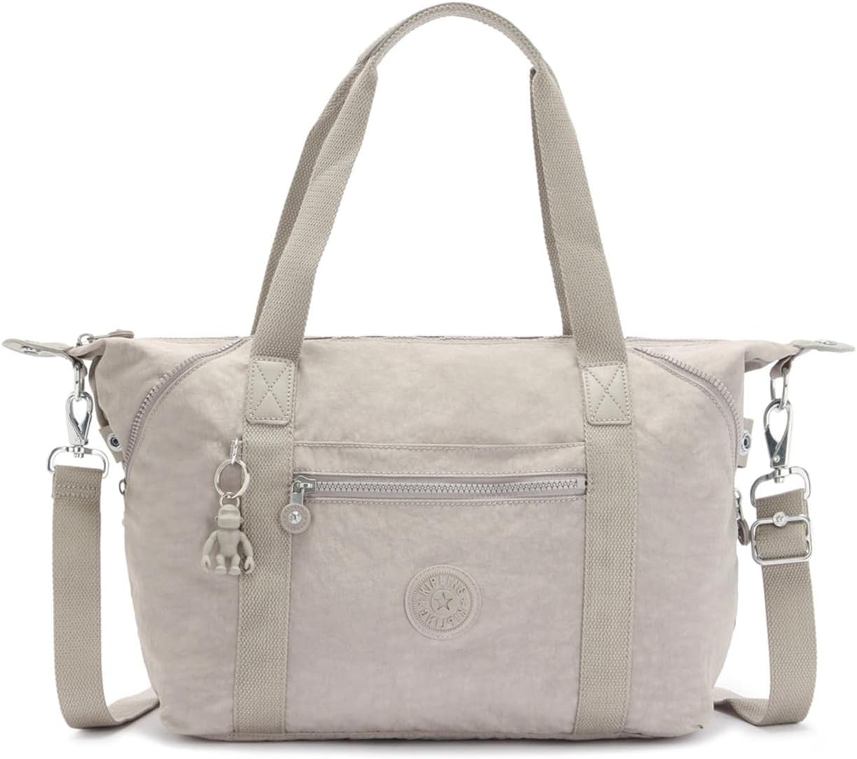 Detalle de Kipling ART Fourre-tout moyen : sac pratique et polyvalent en nylon hydrofuge