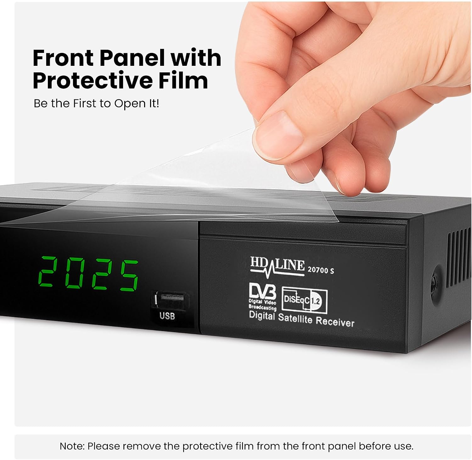 Thumbnail 1 de Hd-line 20700 HD Sat Receiver DVB-S2 – Full HD 1080p, HDMI, USB 2.0, vorprogrammiert für Astra, Hotbird und Türksat