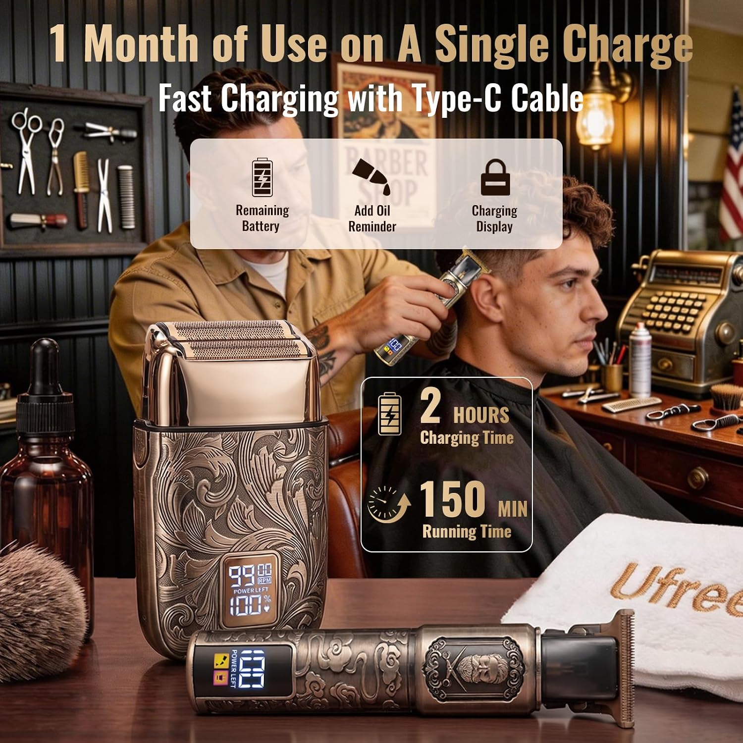 Detalle 2 de Ufree Foil Shaver 7500RPM 🪒