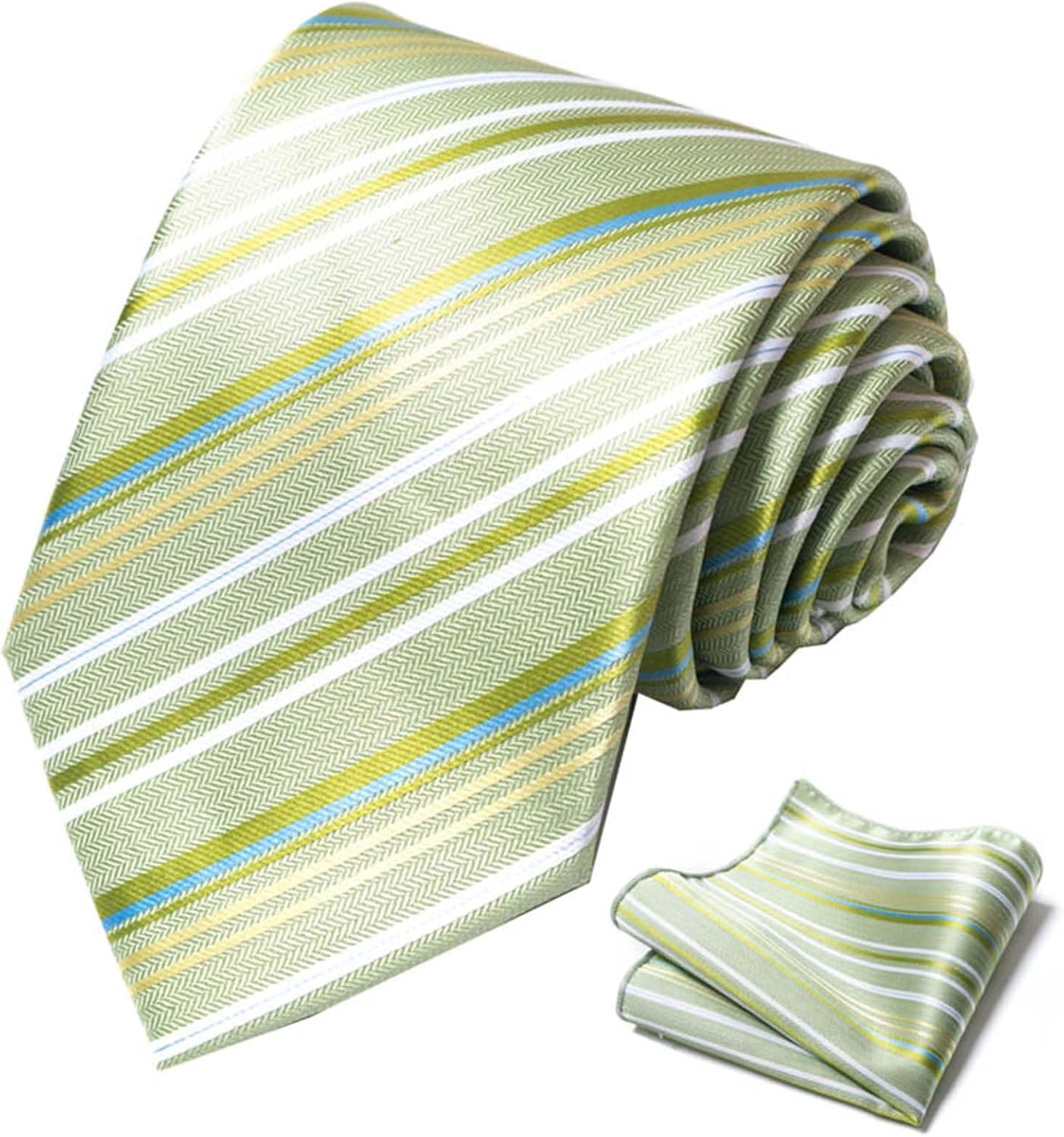 Thumbnail 2 de Alizeal Mens Long Sleeve Shirt, Necktie & Pocket Square Set