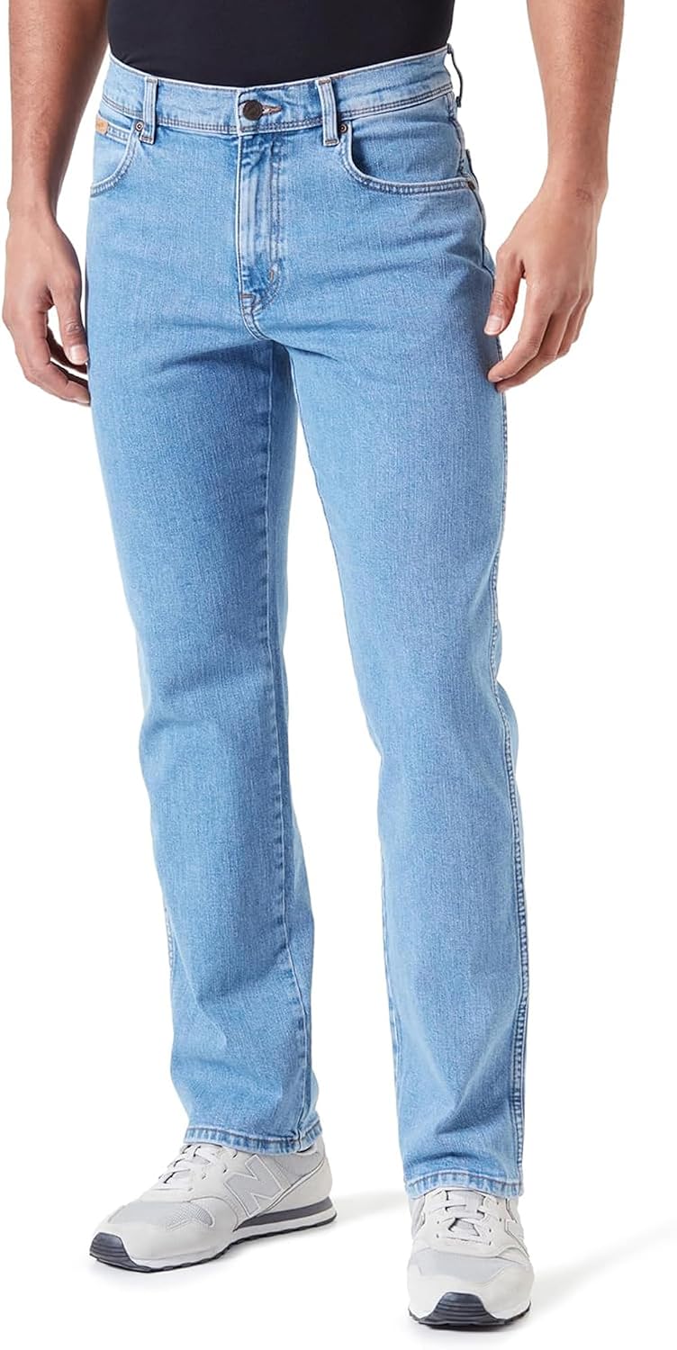 Detalle 2 de Wrangler Texas Stretch W121XU13M Jeans – Regular Fit, Karotte (Tapered) for Men