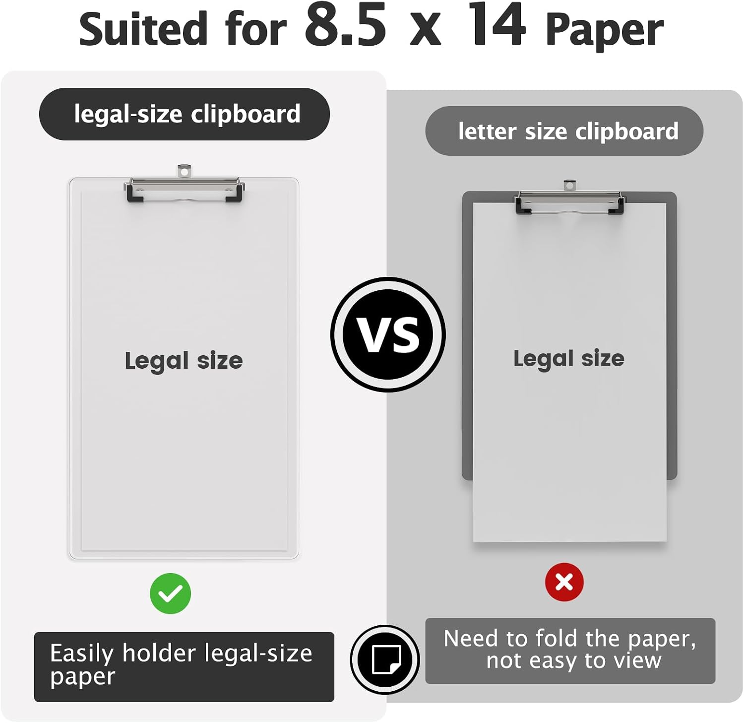 Thumbnail 1 de Macroclo Legal-Size Clipboard Set, Plastic