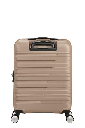 Detalle de American Tourister Flashline Spinner 55: Maleta rígida de mano (55 x 40 x 20 cm) en Dorado Marfil