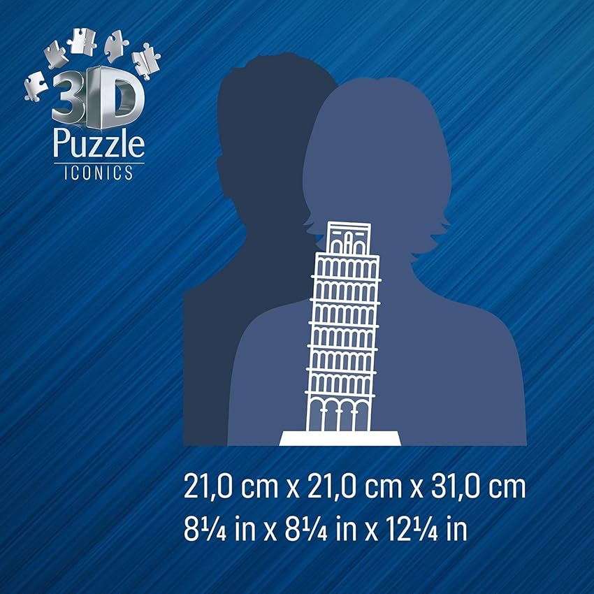 Thumbnail 4 de Ravensburger Puzzle 3D Torre de Pisa LED, 216 piezas 🧩