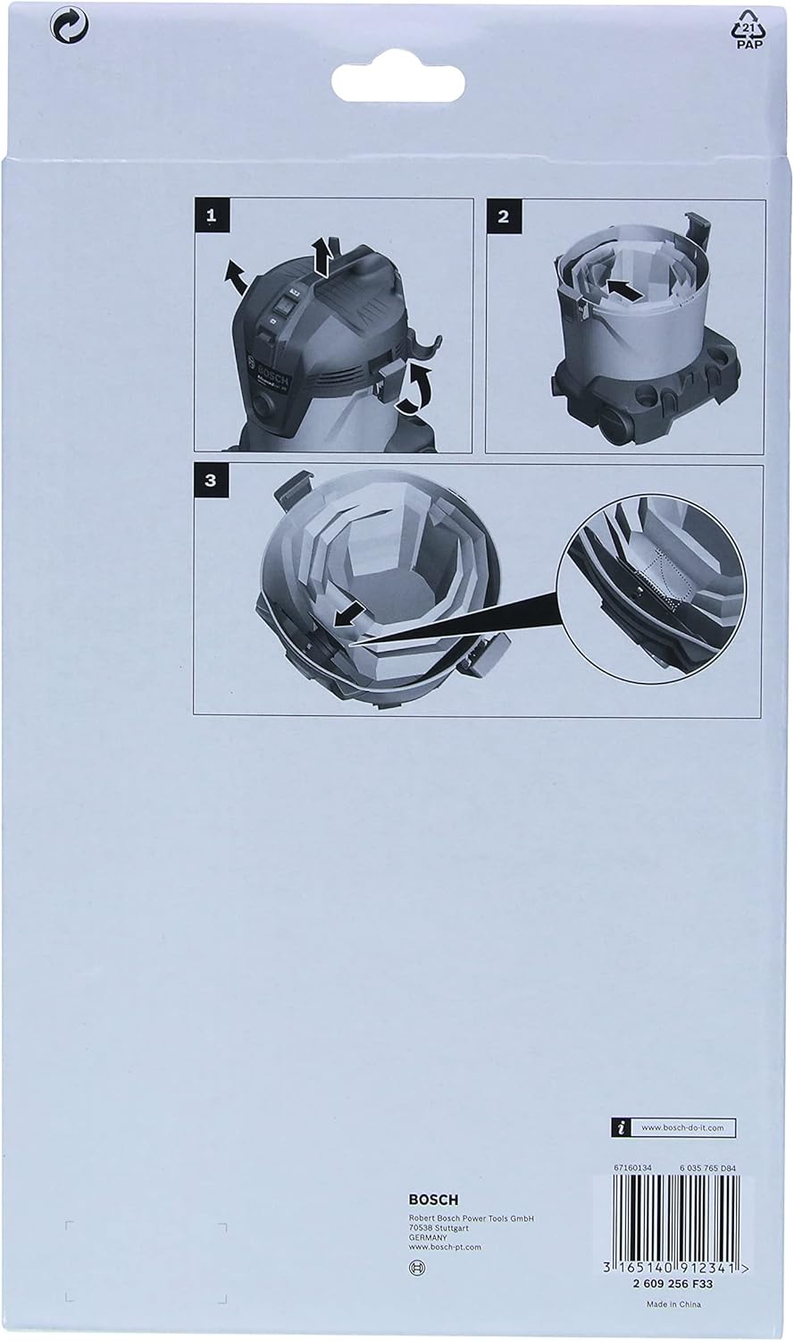 Thumbnail 2 de Bosch 5 sacchetti filtro di carta per AdvancedVac 20 – sostituzione rapida e pratica
