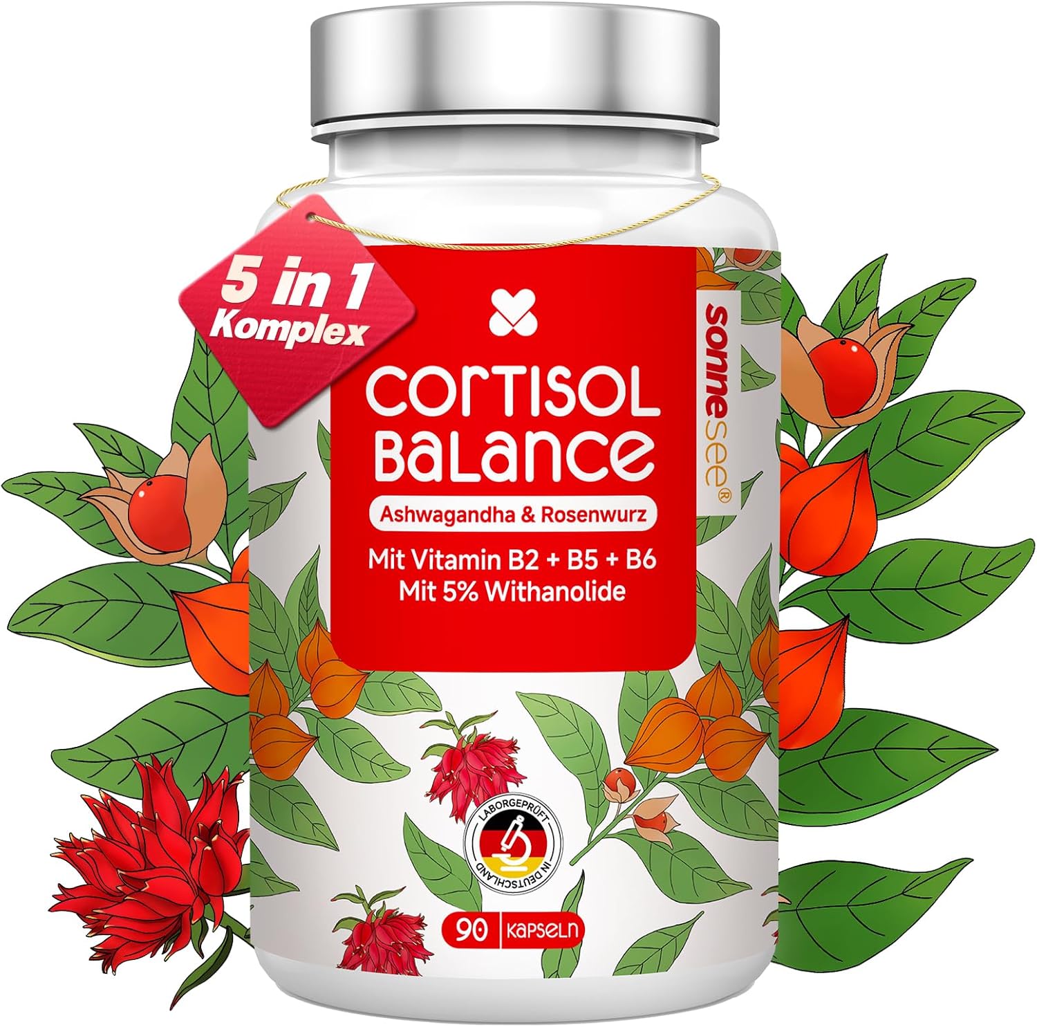 Detalle de Cortisol Balance 5 in 1 600 mg Kapseln Tagesdosis