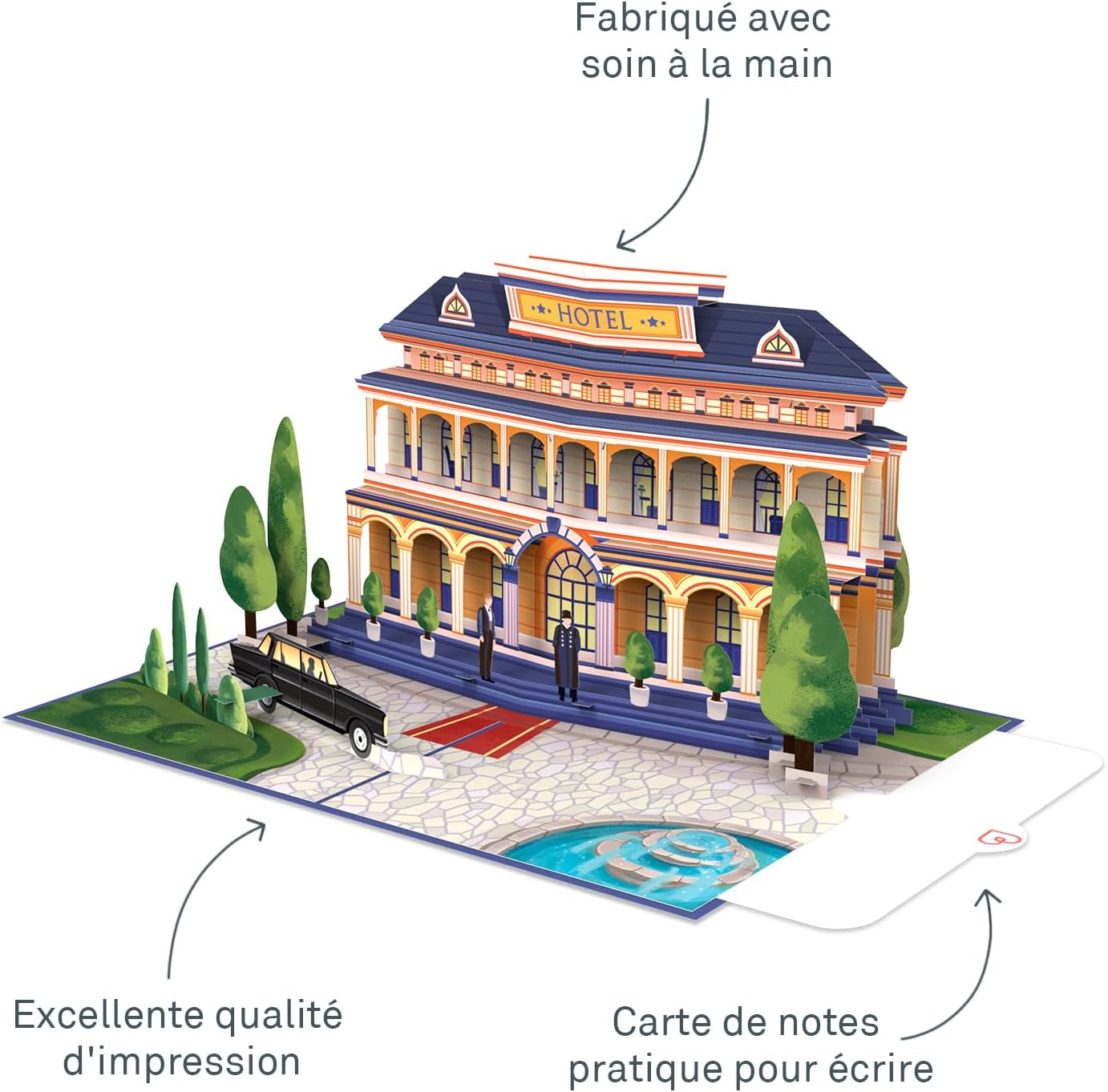 Thumbnail 1 de papercrush® Carte pop-up Hôtel — bon cadeau 3D pour une nuit à l’hôtel