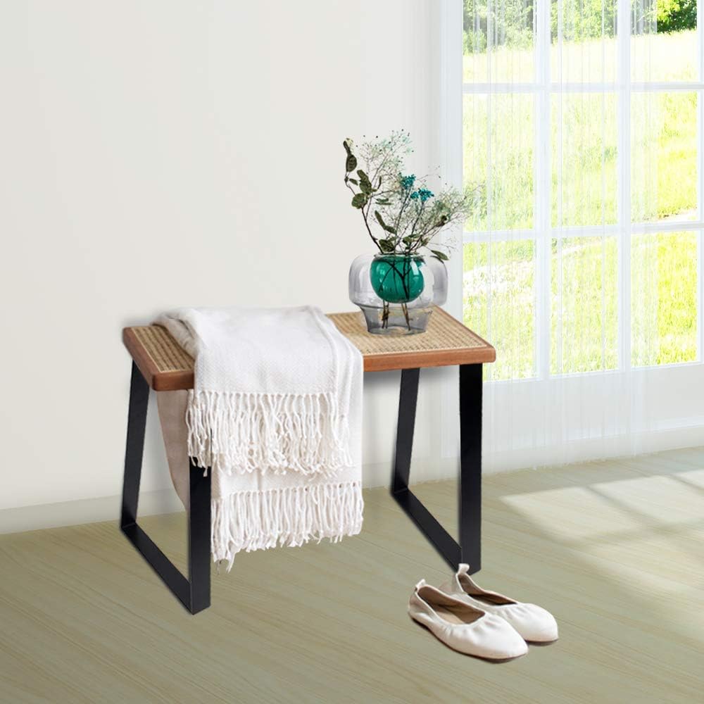 Thumbnail 6 de Signstek 16 inch black metal table legs (40cm) — modern DIY trapezoidal furniture legs