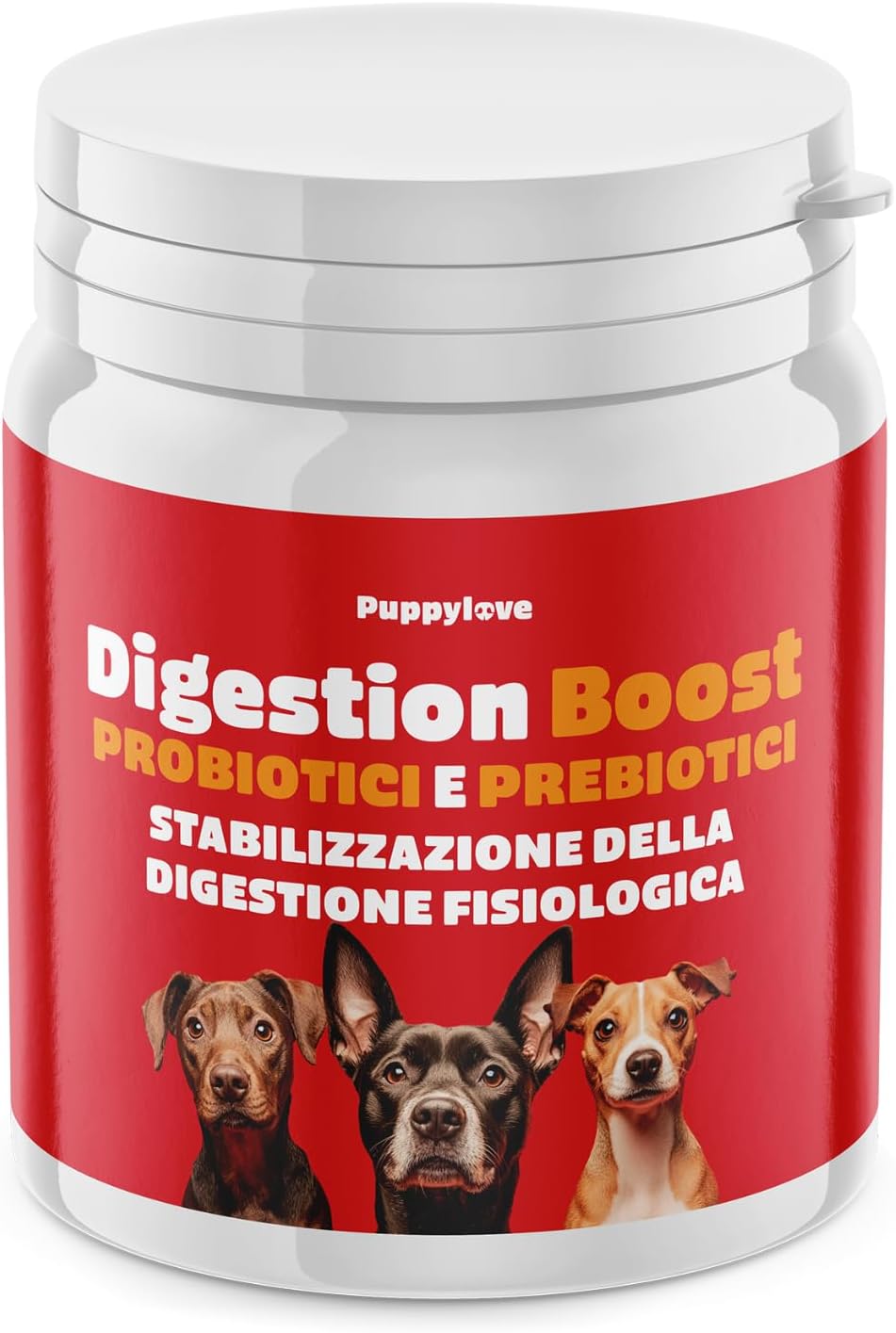 Detalle de Probiotici per Cani - Puppylove Digestion Boost, 100 Compresse Made in Italy