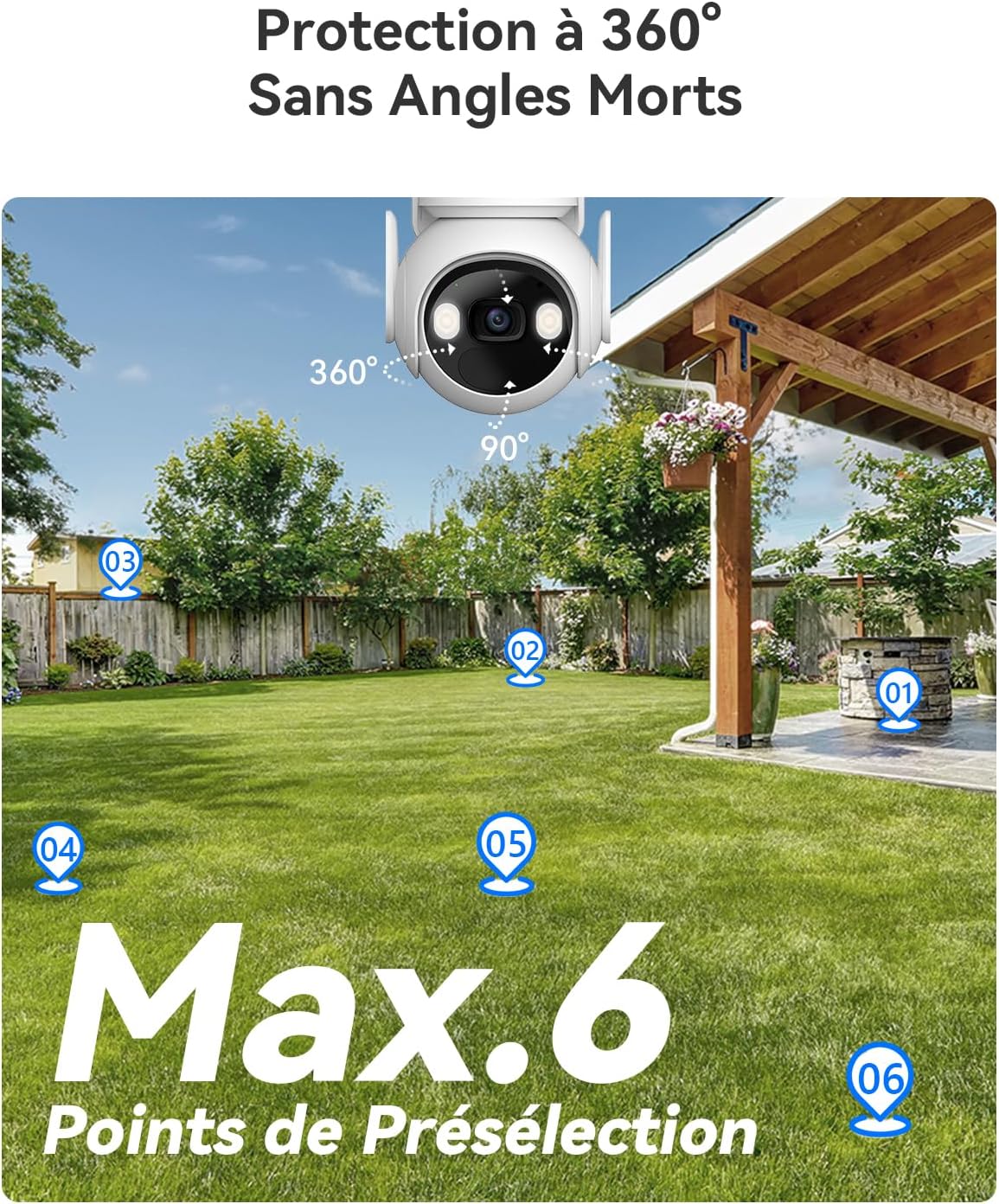 Thumbnail 6 de Imou 2K Caméra de Surveillance Extérieure Sans Fil et Solaire – 360° PTZ, Détection Humaine IA, Audio Bidirectionnel et Sirène