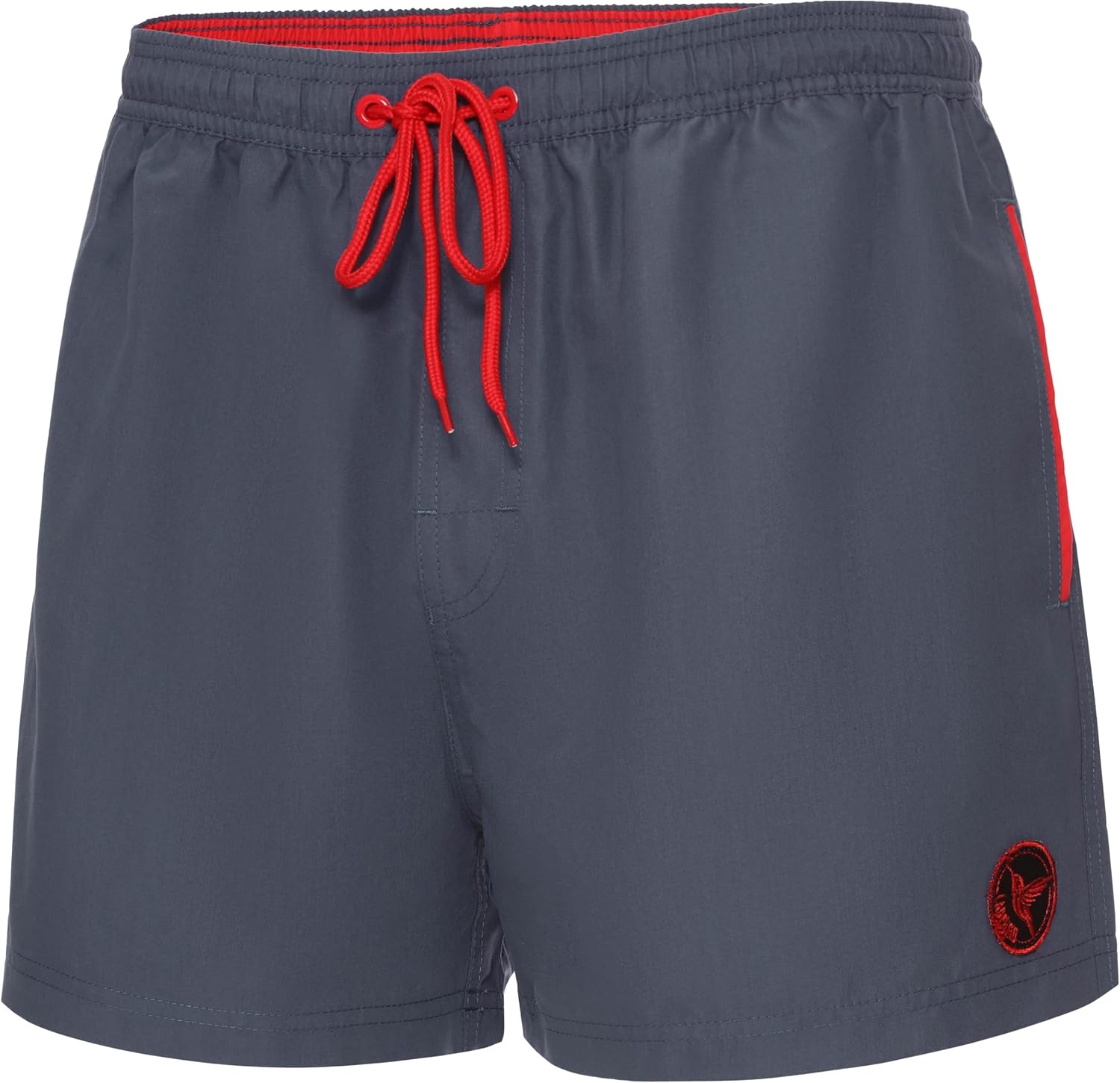 Detalle de Ladeheid Costume da bagno uomo extra corto con taschino e coulisse regolabile, fodera in rete