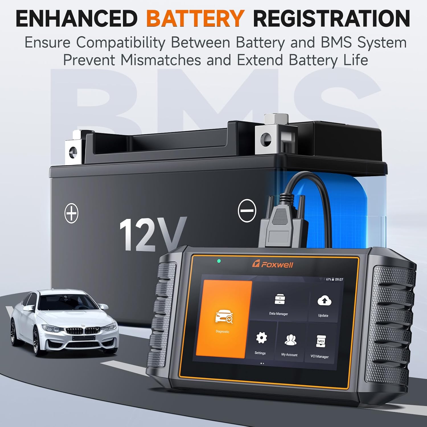Thumbnail 4 de FOXWELL NT710 BMW Diagnostic Scanner 5.5"