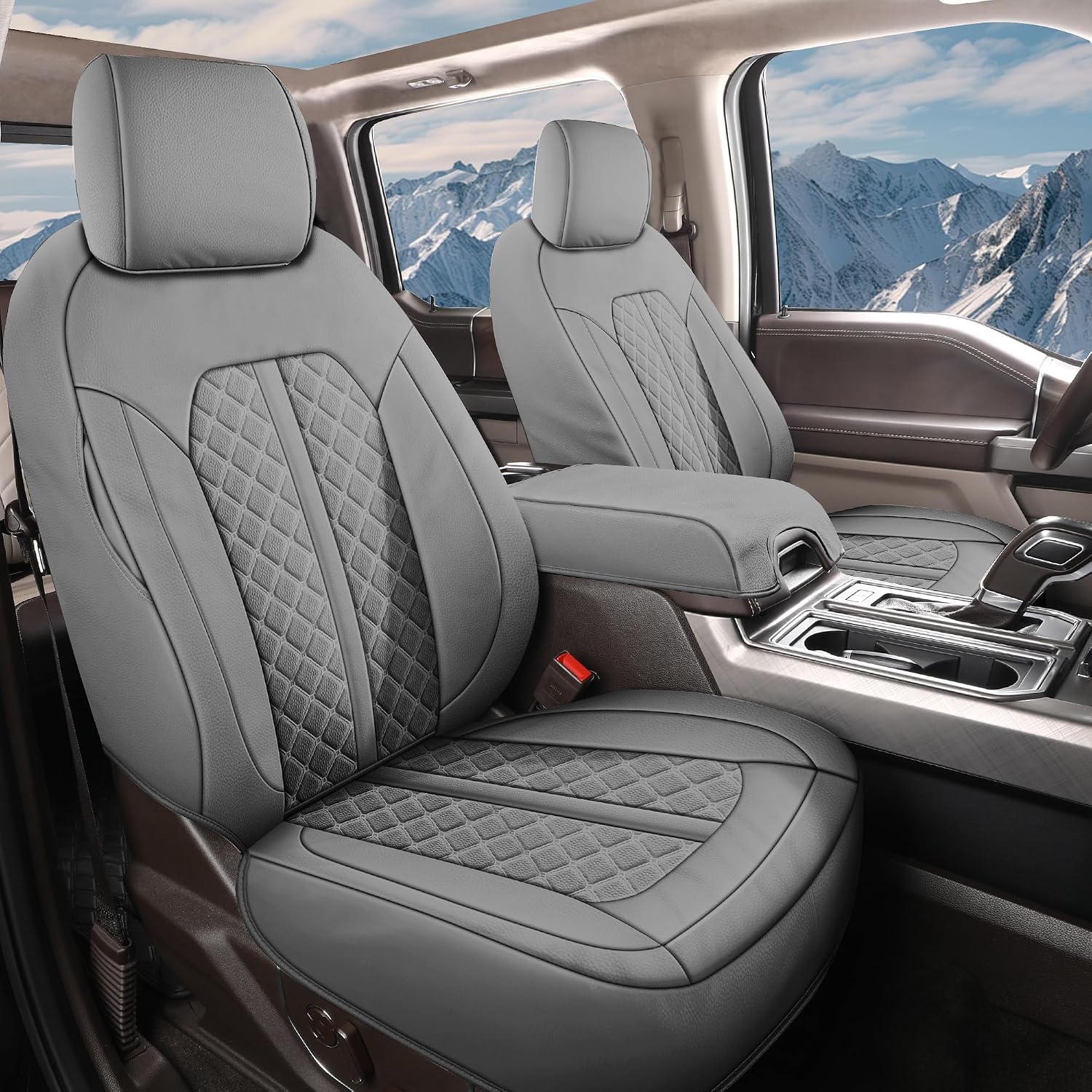 Detalle de Truckiipa Ram Front Seat Covers, Gray