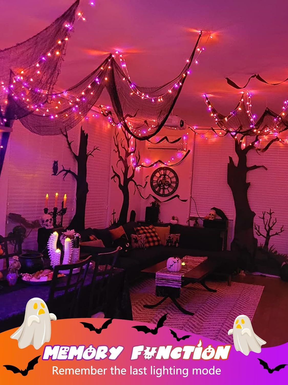 Thumbnail 3 de Battery-Operated Halloween String Lights, 2-Pack