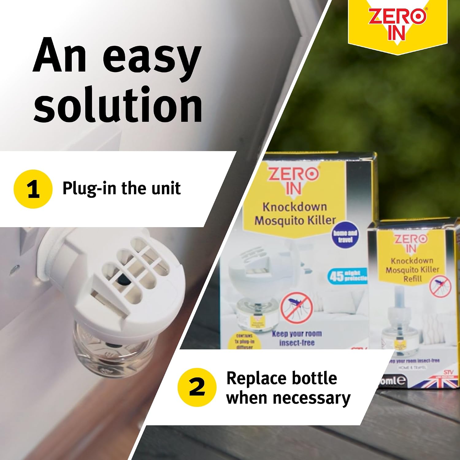 Thumbnail 5 de Zero In Knockdown Plug-In Mosquito Killer: Odour-Free, 45-Night Mosquito Defence for Homes and Travel