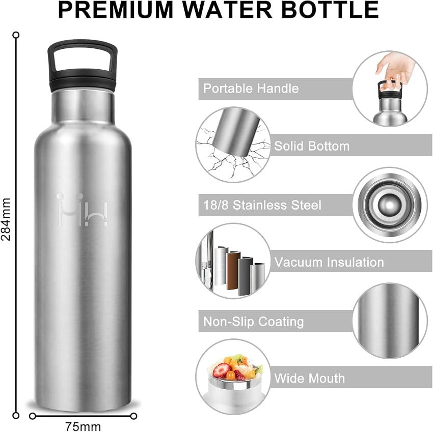 Detalle 2 de Botella Agua Acero Inoxidable 750 ml termosport