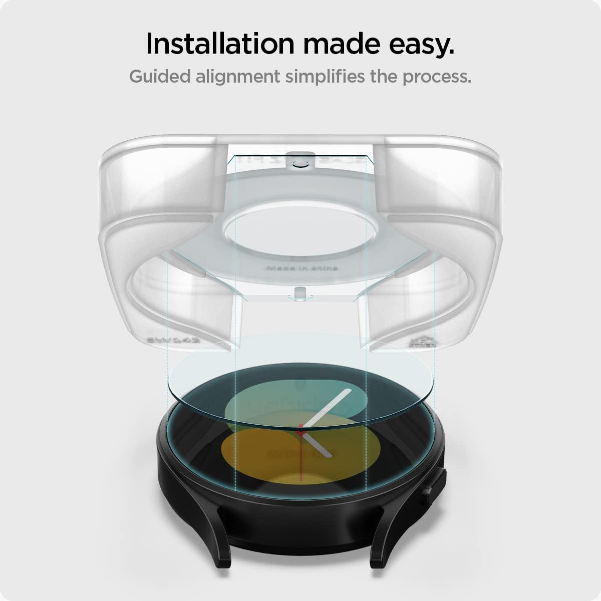 Thumbnail 5 de Spigen Glas.tR EZ Fit verre trempé pour Samsung Galaxy Watch 5/4 44 mm – 2 pièces