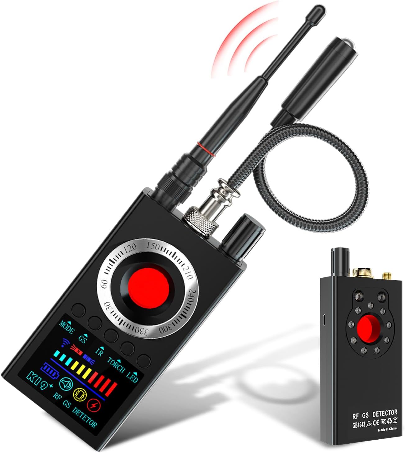 Detalle de FOWARD GAUSS Hidden Camera Detector with Adjustable Sensitivity and LED Display