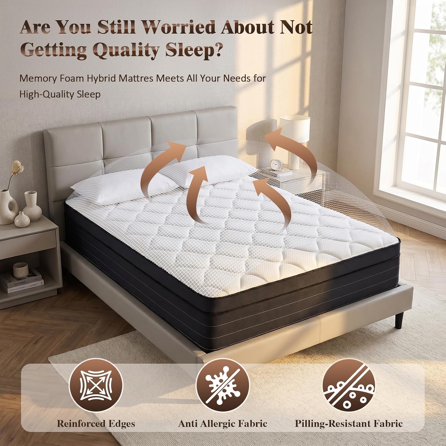 Detalle 2 de CSfoi Queen Mattress 12-Inch