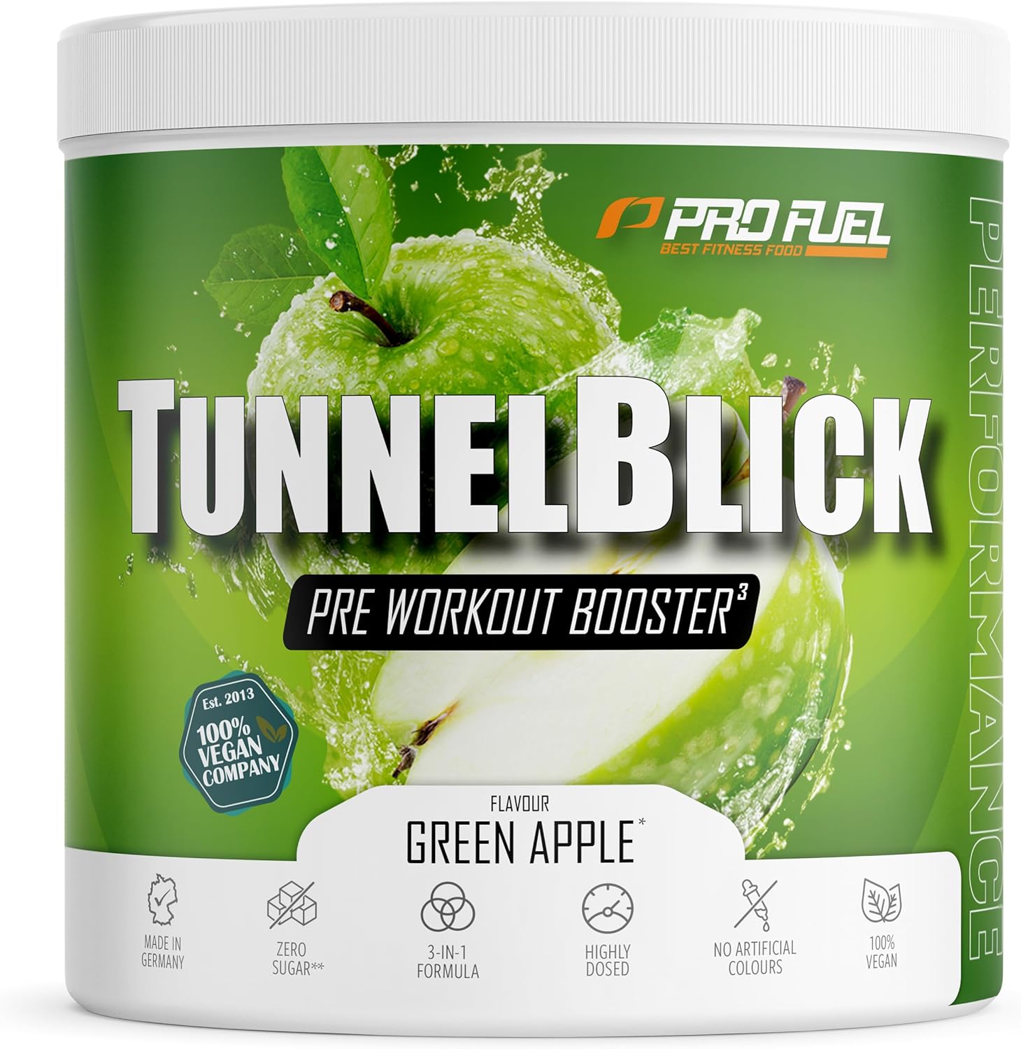 Thumbnail 6 de Pre-Workout-Booster³ WASSERMELONE 440 g von TUNNELBLICK mit Citrullin, Arginin, Taurin, Koffein, Guarana & Magnesium (vegan)