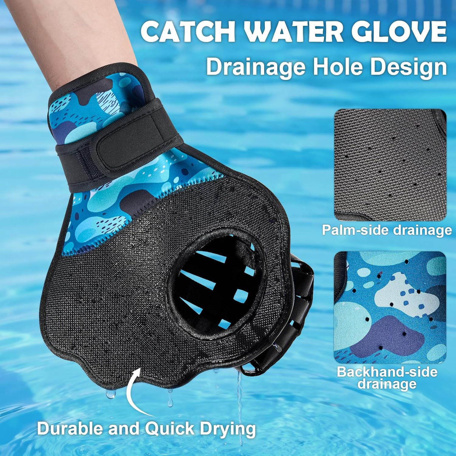 Thumbnail 2 de TTQ Water Baseball Ball and Gloves Set for Pool & Beach Games